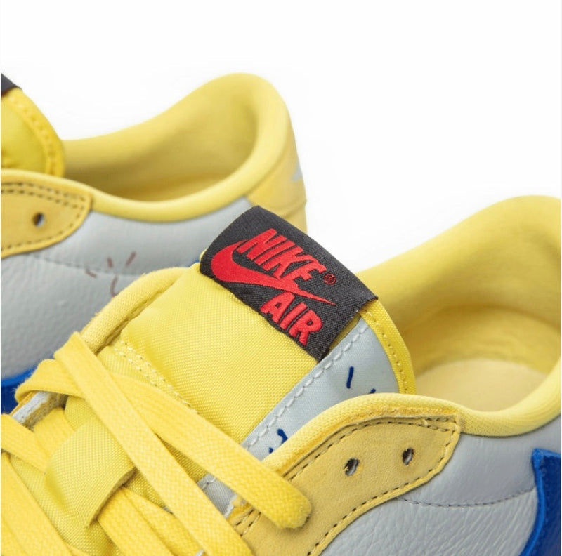 Tênis Nike Air Jordan 1 Low Travis Scott ‘Canary’