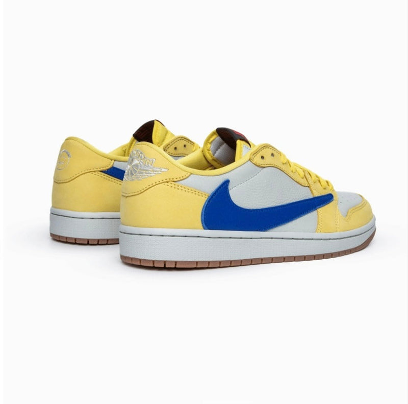 Tênis Nike Air Jordan 1 Low Travis Scott ‘Canary’