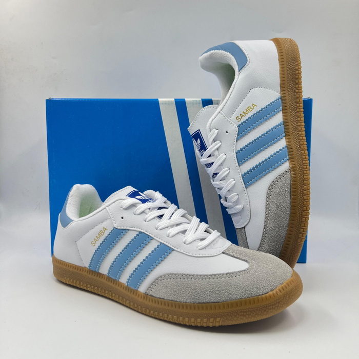 Tênis Adidas Samba Originals ‘White/Blue” - Nacional