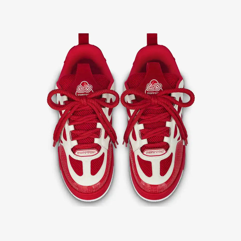 Tênis Louis Vuitton LV Skate Sneaker Red White