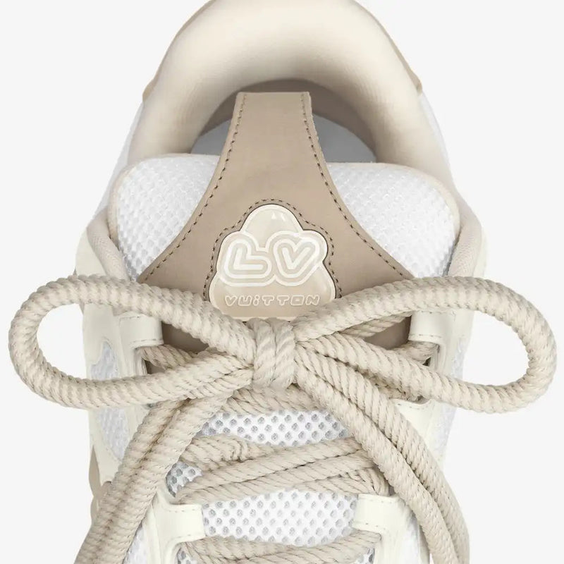 Tênis Louis Vuitton LV Skate Sneaker Beige White