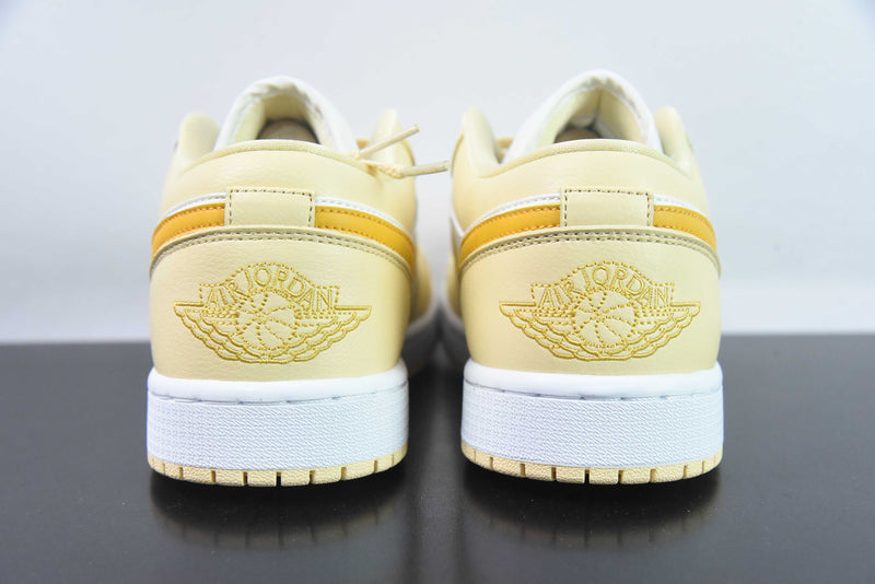 Tênis Nike Air Jordan 1 Low ‘Pale Vanilla White Yellow Ochre’