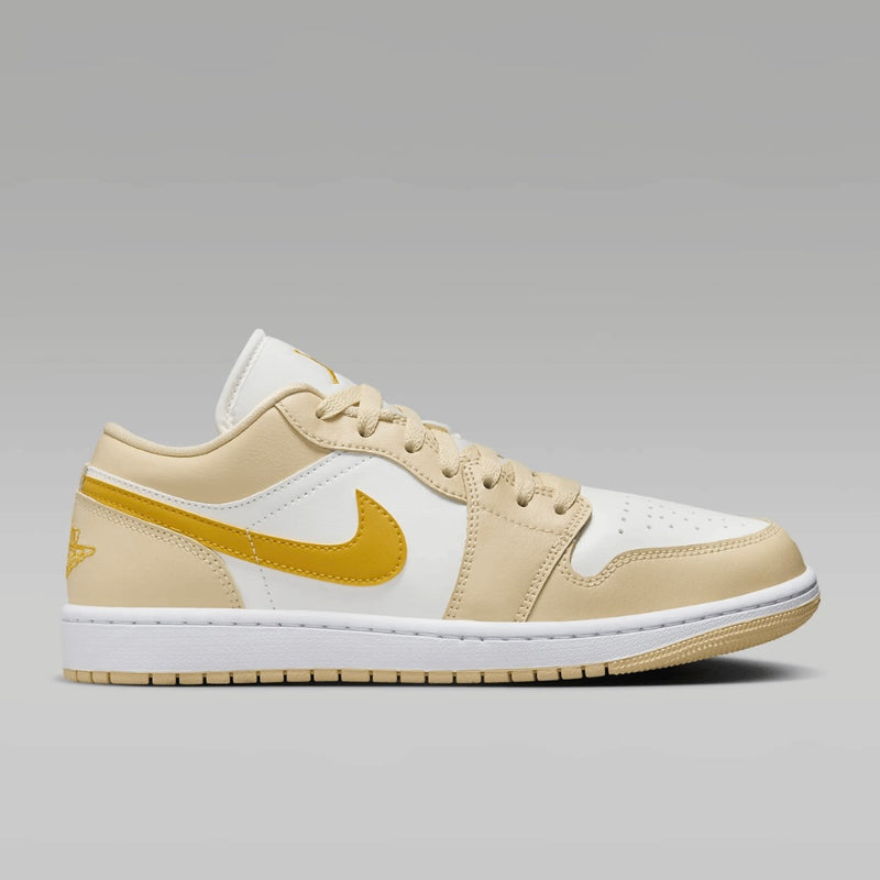 Tênis Nike Air Jordan 1 Low ‘Pale Vanilla White Yellow Ochre’