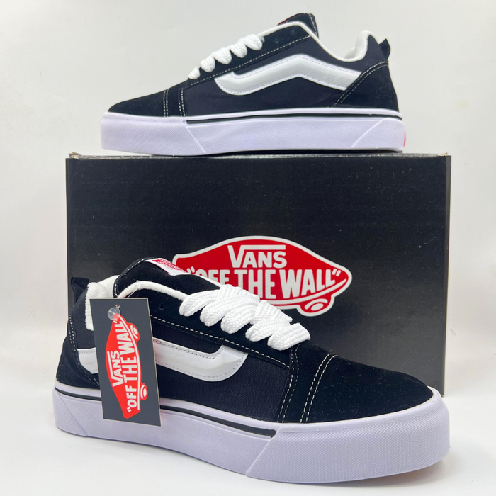 Tênis Vans Knu Skool ‘Black White’ - Nacional