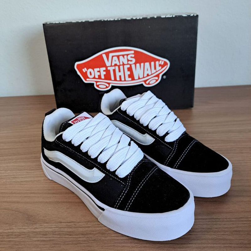 Tênis Vans Knu Skool ‘Black White’ - Nacional