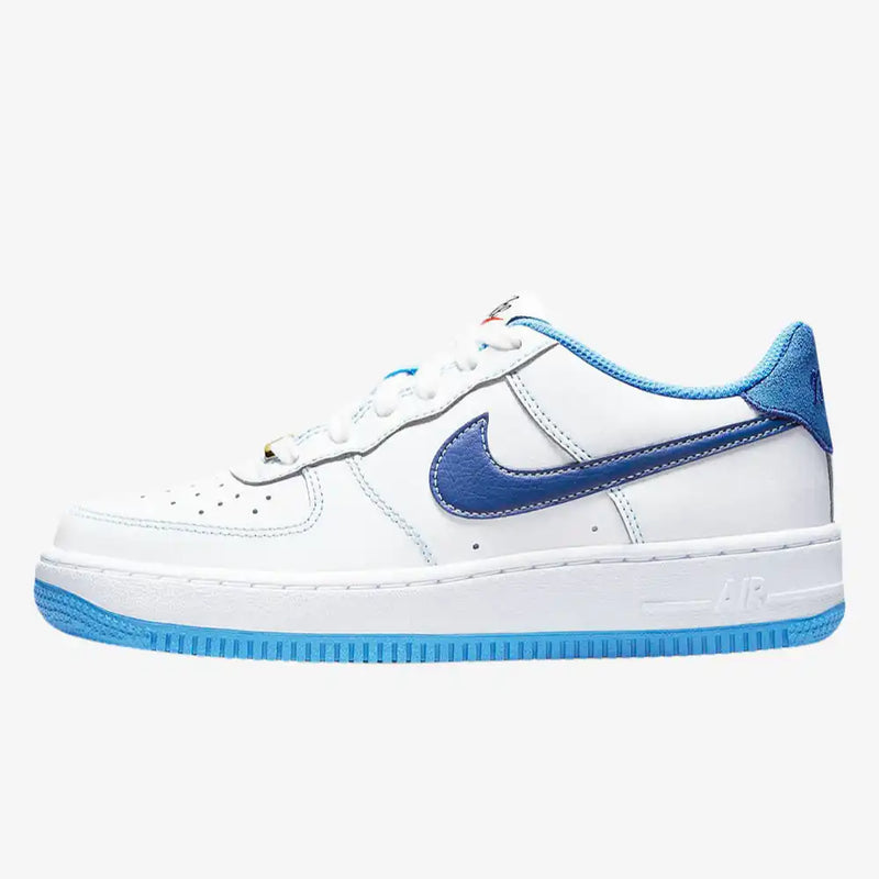 Tênis Nike Air Force 1 07 First Use White UNC Blue