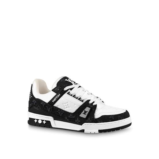 Tênis Louis Vuitton Trainer White Black