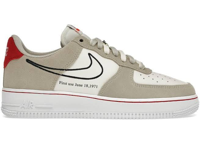 Tênis Nike Air Force 1 Low First Use Light Sail Red