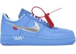 Tênis Nike Air Force 1 Low Off-white Mca Blue