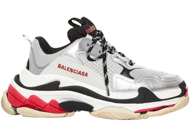 Tênis Balenciaga Triple S Silver Black 2019