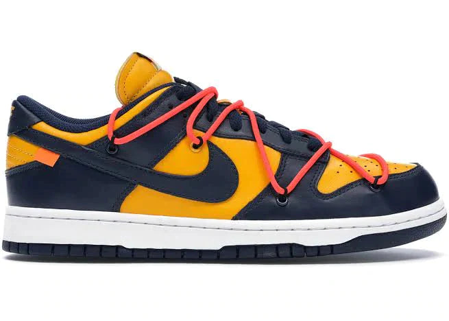 Tênis Nike Sb Low Off White University Gold Mindnight Navy