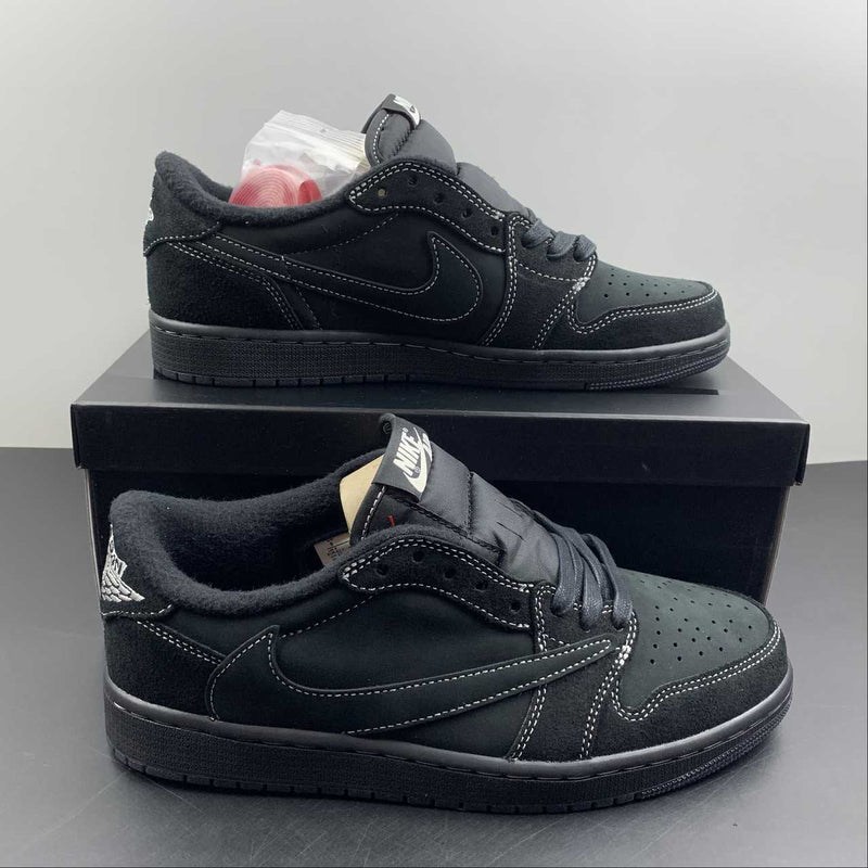 Tênis Nike Air Jordan 1 Retro Low Og X Travis Scott "Black Phantom"