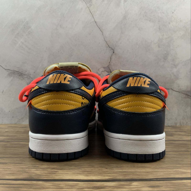 Tênis Nike Sb Low Off White University Gold Mindnight Navy