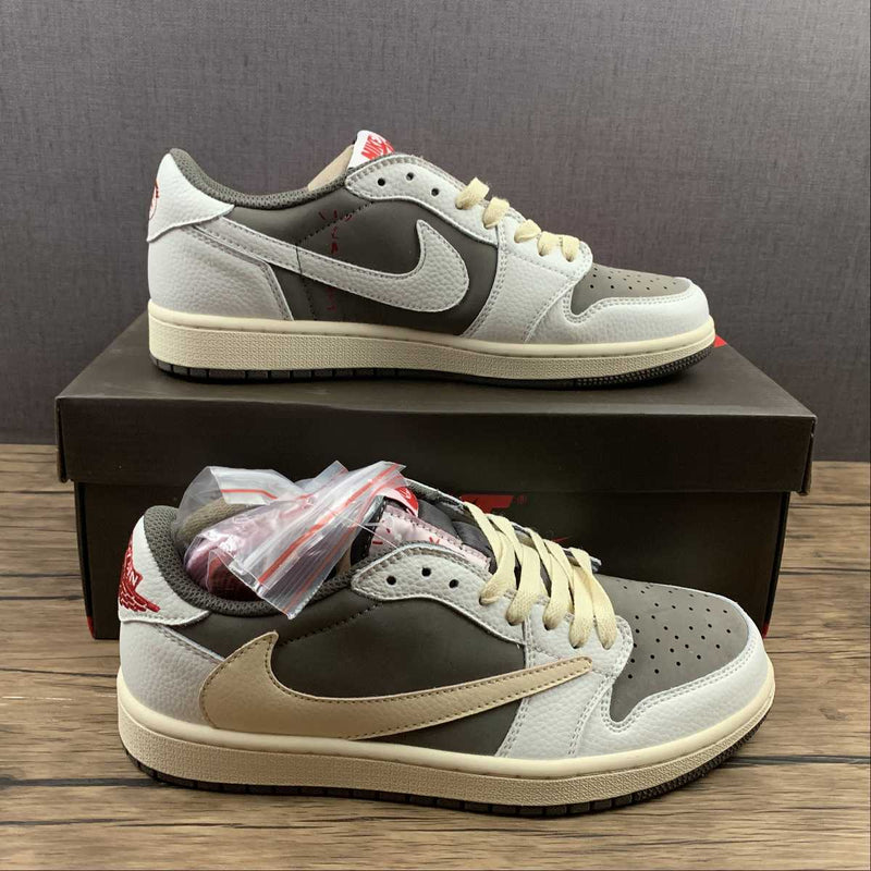 Tênis Nike Air Jordan 1 Retro Low Og X Travis Scott "Reverse Mocha"